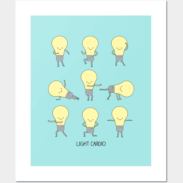 Light Cardio Wall Art by milkyprint